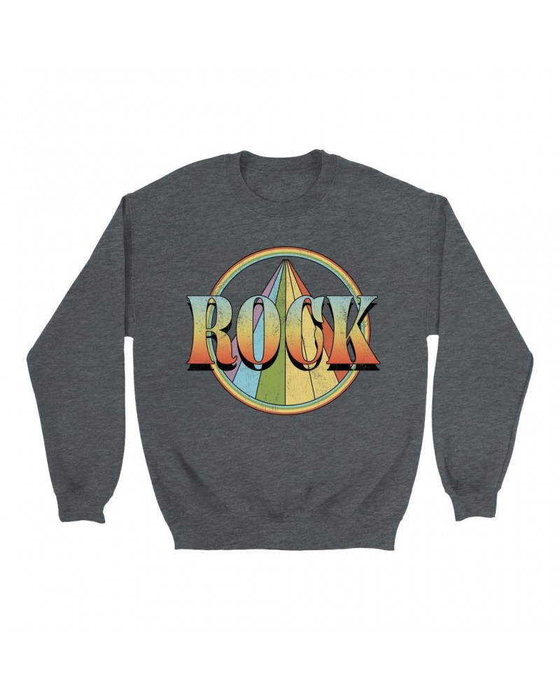 Music Life - Rock Music Life Sweatshirt | Retro Rock Distressed Music Life Sweatshirt $10.24 Sweatshirts