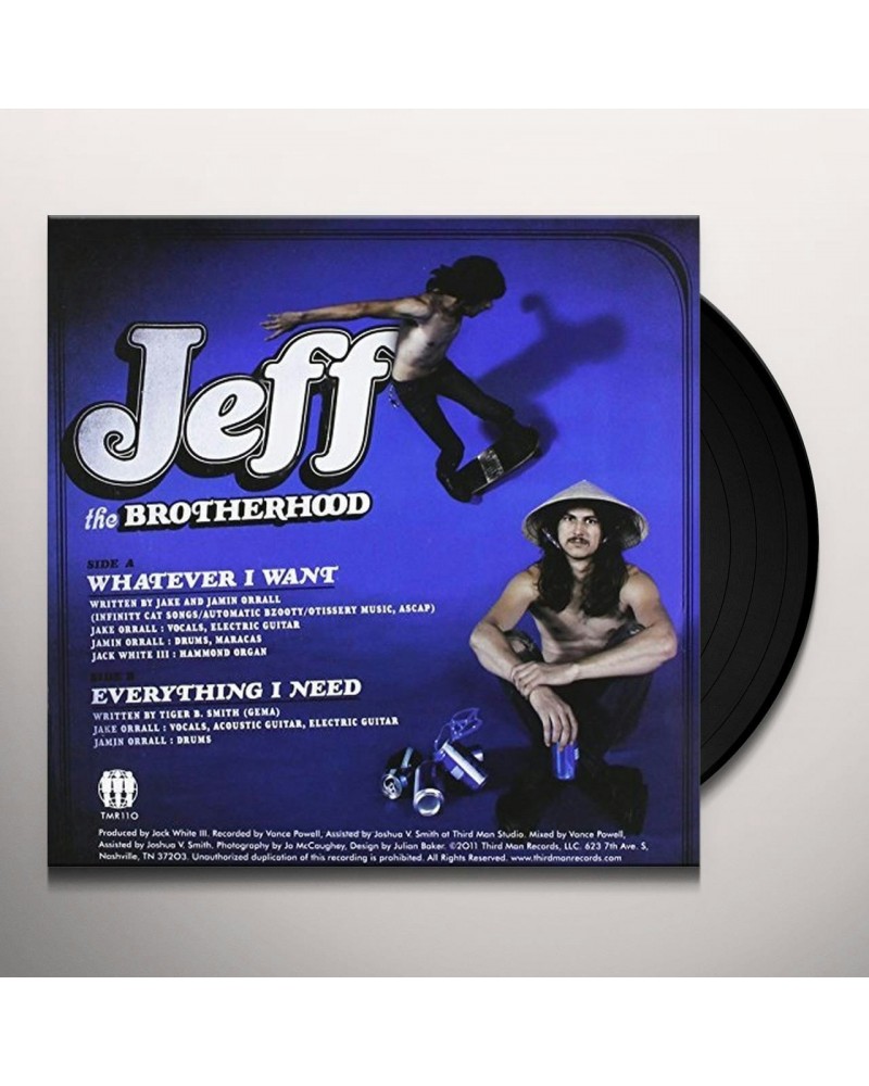 JEFF The Brotherhood WHATEVER I WANT / EVERYTHING I NEED Vinyl Record $3.59 Vinyl