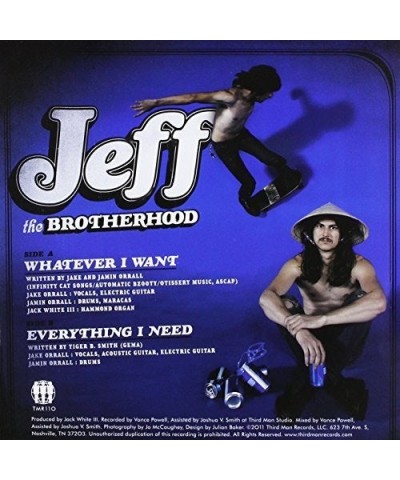 JEFF The Brotherhood WHATEVER I WANT / EVERYTHING I NEED Vinyl Record $3.59 Vinyl