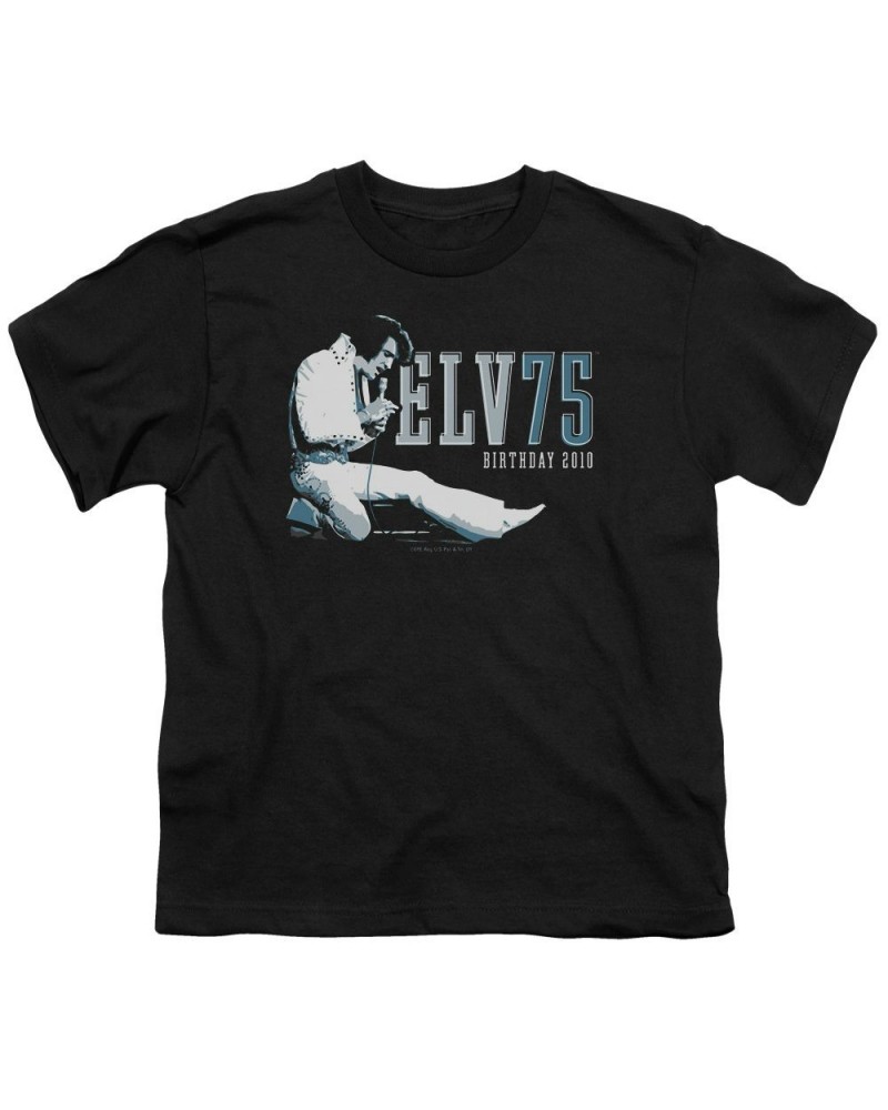 Elvis Presley Youth Tee | ELV 75 LOGO Youth T Shirt $7.20 Kids