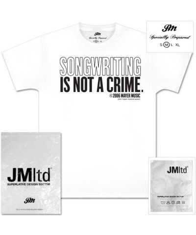 John Mayer Songwriting is not a Crime T-Shirt $13.95 Shirts